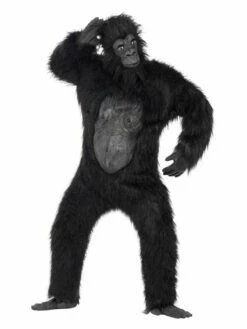 Smiffys Deluxe Gorilla Costume, Black