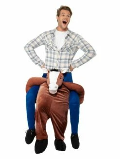 Smiffys Piggyback Horse Costume, Brown
