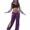 Smiffys Arabian Princess Costume, Purple -Smiffys Store 24702