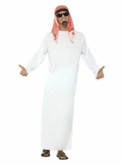 Smiffys Fake Sheikh Costume, White