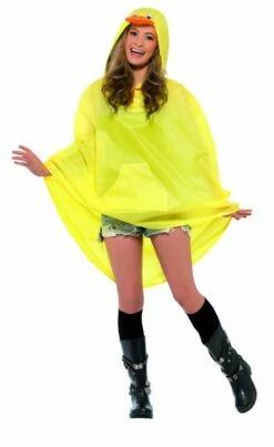 Smiffys Duck Party Poncho, Yellow