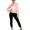 Smiffys Grease Pink Ladies Jacket, Pink -Smiffys Store 28385