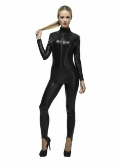 Smiffys Fever Miss Whiplash Costume, Black