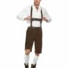 Smiffys Bavarian Man Costume, Brown -Smiffys Store 30286