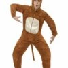 Smiffys Monkey Costume, Adult, Brown -Smiffys Store 31677