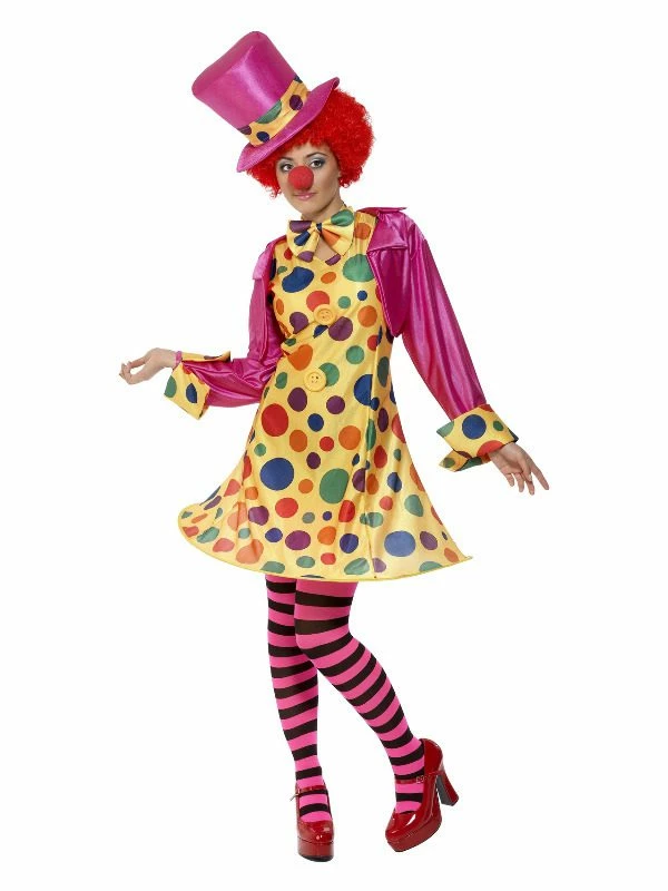 Smiffys Clown Lady Costume, Multi-Coloured 3 Smiffys Clown Lady Costume, Multi-Coloured