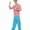 Smiffys Where’s Wally? Costume, Red & White