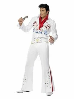 Smiffys Elvis American Eagle Costume, White