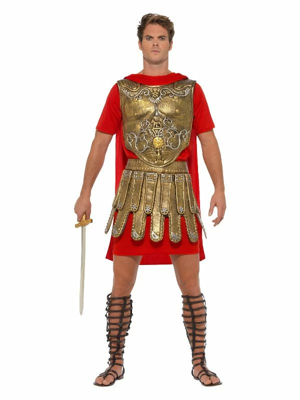 Smiffys Economy Roman Gladiator Costume, Gold & Red 3 Smiffys Economy Roman Gladiator Costume, Gold & Red