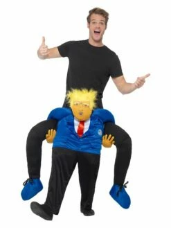 Smiffys Piggyback President Costume, Black & Blue
