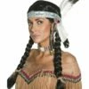 Smiffys Native American Inspired Wig, Black -Smiffys Store 42042