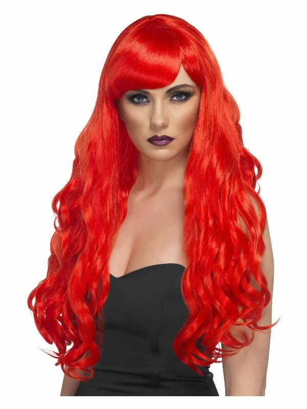 Smiffys Desire Wig, Red 3 Smiffys Desire Wig, Red