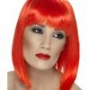 Smiffys Glam Wig, Neon Red -Smiffys Store 42142