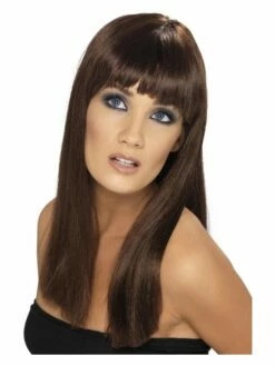Smiffys Glamourama Wig, Brown