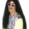 Smiffys Hippy Wig, Black -Smiffys Store 42185
