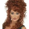 Smiffys Saloon Girl Wig, Auburn