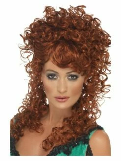 Smiffys Saloon Girl Wig, Auburn