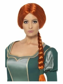 Smiffys Shrek Princess Fiona Wig, Auburn