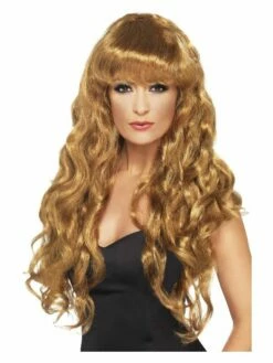 Smiffys Siren Wig, Brown