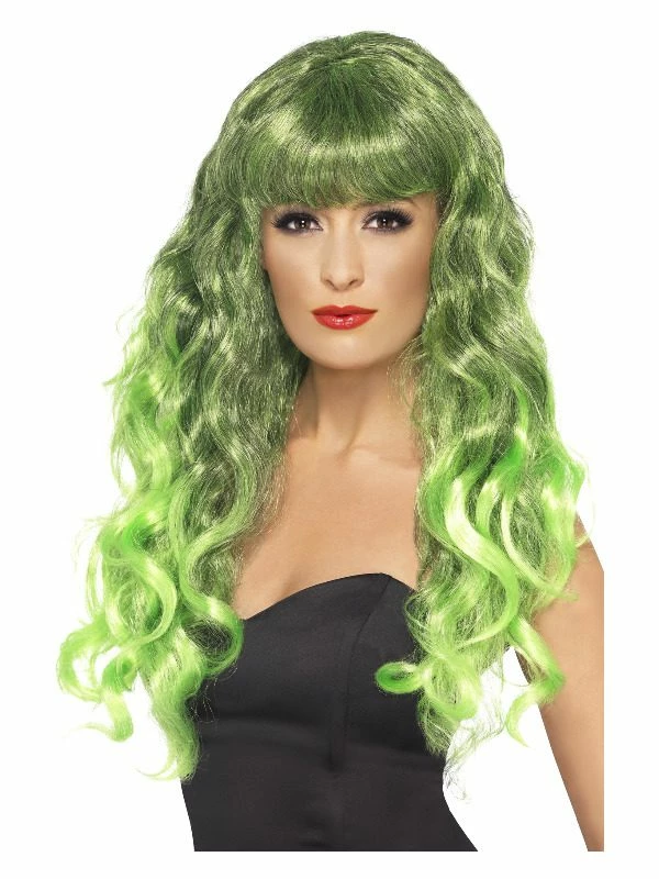 Smiffys Siren Wig, Green 3 Smiffys Siren Wig, Green