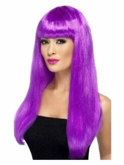 Smiffys Babelicious Wig, Purple
