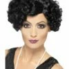 Smiffys 20s Flirty Flapper Wig, Black