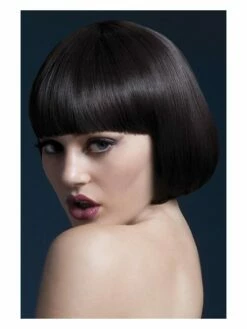 Smiffys Fever Mia Wig, Brown