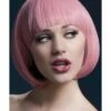 Smiffys Fever Mia Wig, Pastel Pink -Smiffys Store 42502
