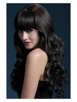 Smiffys Fever Isabelle Wig, Brown
