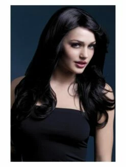 Smiffys Fever Nicole Wig, Black