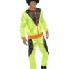 Smiffys Retro Shell Suit Costume, Mens, Neon Green -Smiffys Store 43081