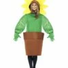 Smiffys Sunflower Costume, With Top With Attached Hood, Gr -Smiffys Store 43409