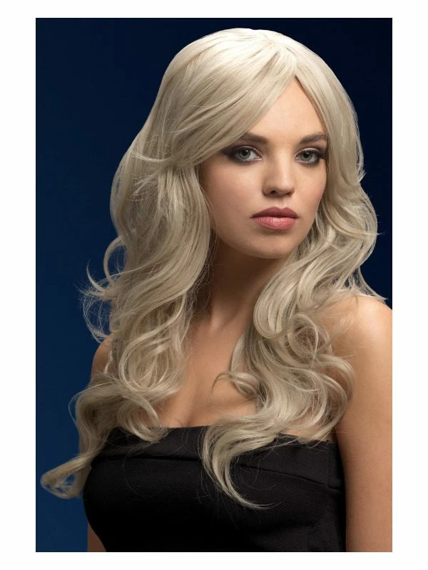 Smiffys Fever Nicole Wig, Silver Blonde, Blonde 3 Smiffys Fever Nicole Wig, Silver Blonde, Blonde