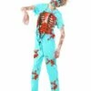 Smiffys Zombie Surgeon Costume, Blue