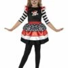 Smiffys Skully Girl Costume, Black -Smiffys Store 44288