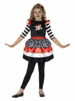 Smiffys Skully Girl Costume, Black