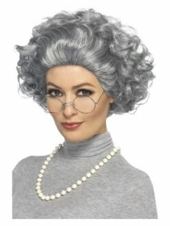 Smiffys Granny Kit, Grey