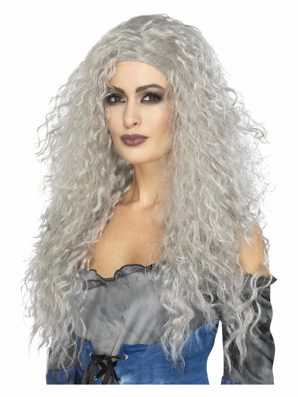 Smiffys Banshee Wig, Grey 3 Smiffys Banshee Wig, Grey