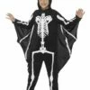 Smiffys Bat Skeleton Costume, Black & White