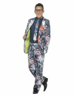 Smiffys Zombie Suit, Multi-Coloured