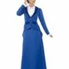 Smiffys Victorian Nanny Costume, Blue -Smiffys Store 46753