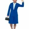 Smiffys Iron Lady Prime Minister Costume, Blue -Smiffys Store 47512