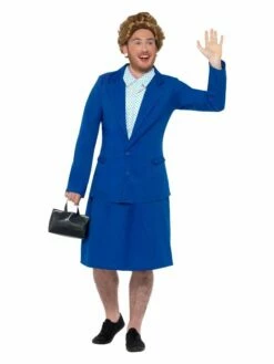 Smiffys Iron Lady Prime Minister Costume, Blue