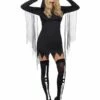 Smiffys Fever Sexy Reaper Costume, Black -Smiffys Store 47575