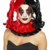 Smiffys Twisted Harlequin Wig, Black & Red