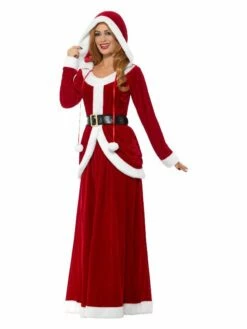 Smiffys Deluxe Ms Claus Costume, Red