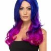 Smiffys Fashion Ombre Wig, Wavy, Long, Blue & Pink -Smiffys Store 48906
