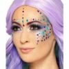 Smiffys Make-Up FX, Pastel Jewel Face Gems, Purple -Smiffys Store 49086