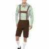 Smiffys Alpine Bavarian Costume, Green & Brown -Smiffys Store 49657 8