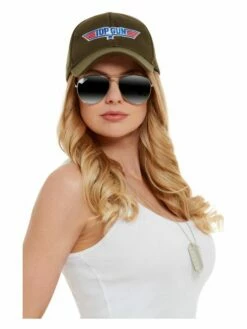 Smiffys Top Gun Instant Kit, Khaki